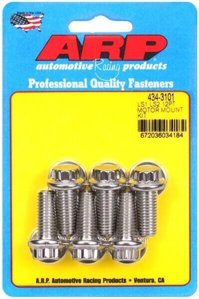 434-3101 ARP Engine Mount Bolt Kit Chev LS Series Engines # 434-3101
