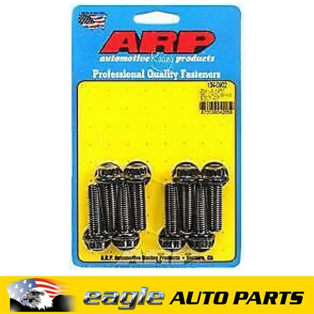 ARP Bellhousing Bolt Kit 12P 10mm x 1.5, 1.378 Length Steel , Black # 134-0902