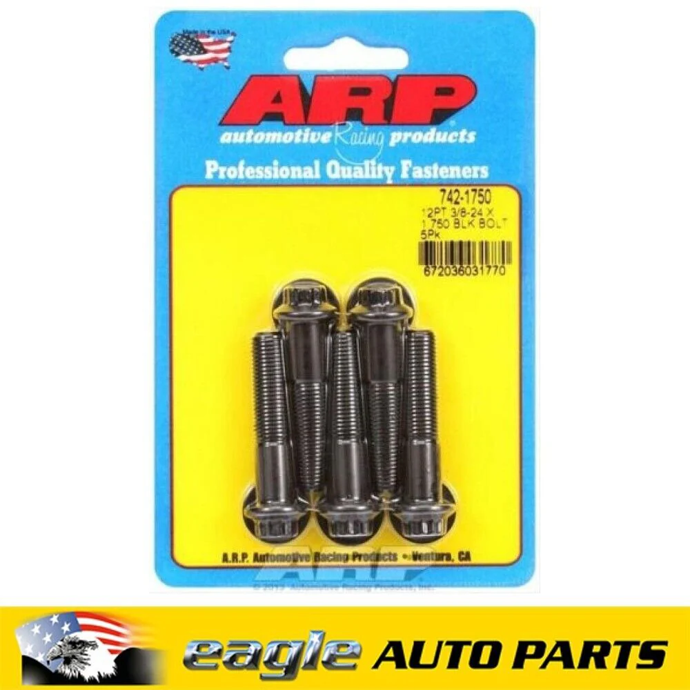 ARP Chromoly Bolts 3/8 in.-24 RH Thread 1.750 in. UHL Set of 5  # 742-1750