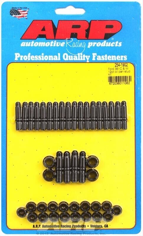 ARP OIL PAN SUMP STUDS FORD 351 CLEVELAND & 351 WINDSOR 12PT # 254-1902