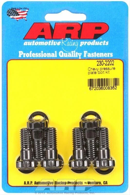 ARP Pressure Plate Bolts 12 Point, Chromoly, Black Oxide, Chev 454 BBC # 230-220