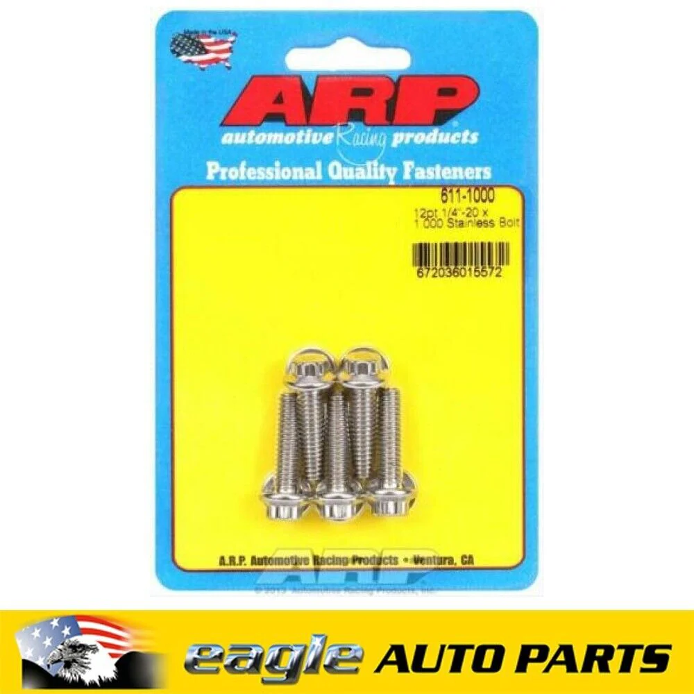 ARP SAE Bolt Kit ARP Stainless 1/4-20 1.000 UHL # 611-1000