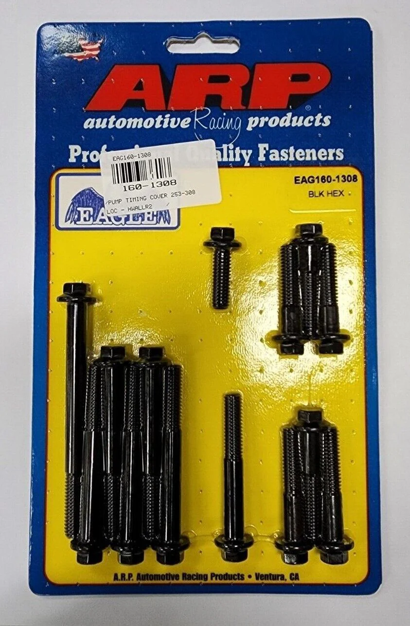 ARP Water Pump Timing Cover Bolt Kit Hex Black Holden 308 V8 Engines # 160-1308