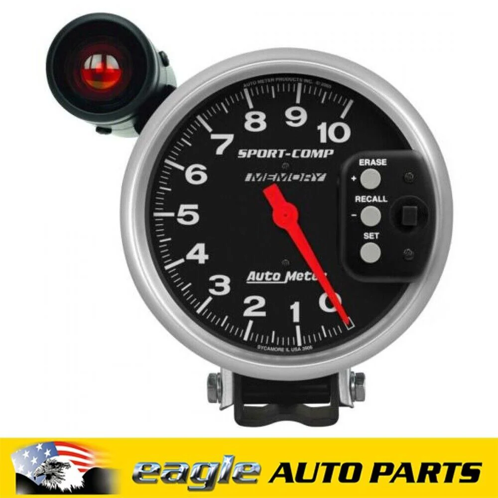 AutoMeter Tachometer Sport-Comp 0-10,000 rpm 5 in # AU3906