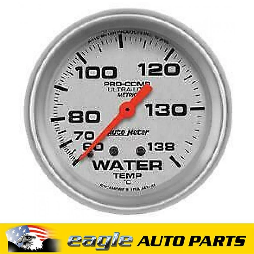 AUTOMETER WATER TEMPERATURE GAUGE METRIC MECHANICAL 2.5/8" 60-140C # AU4431M