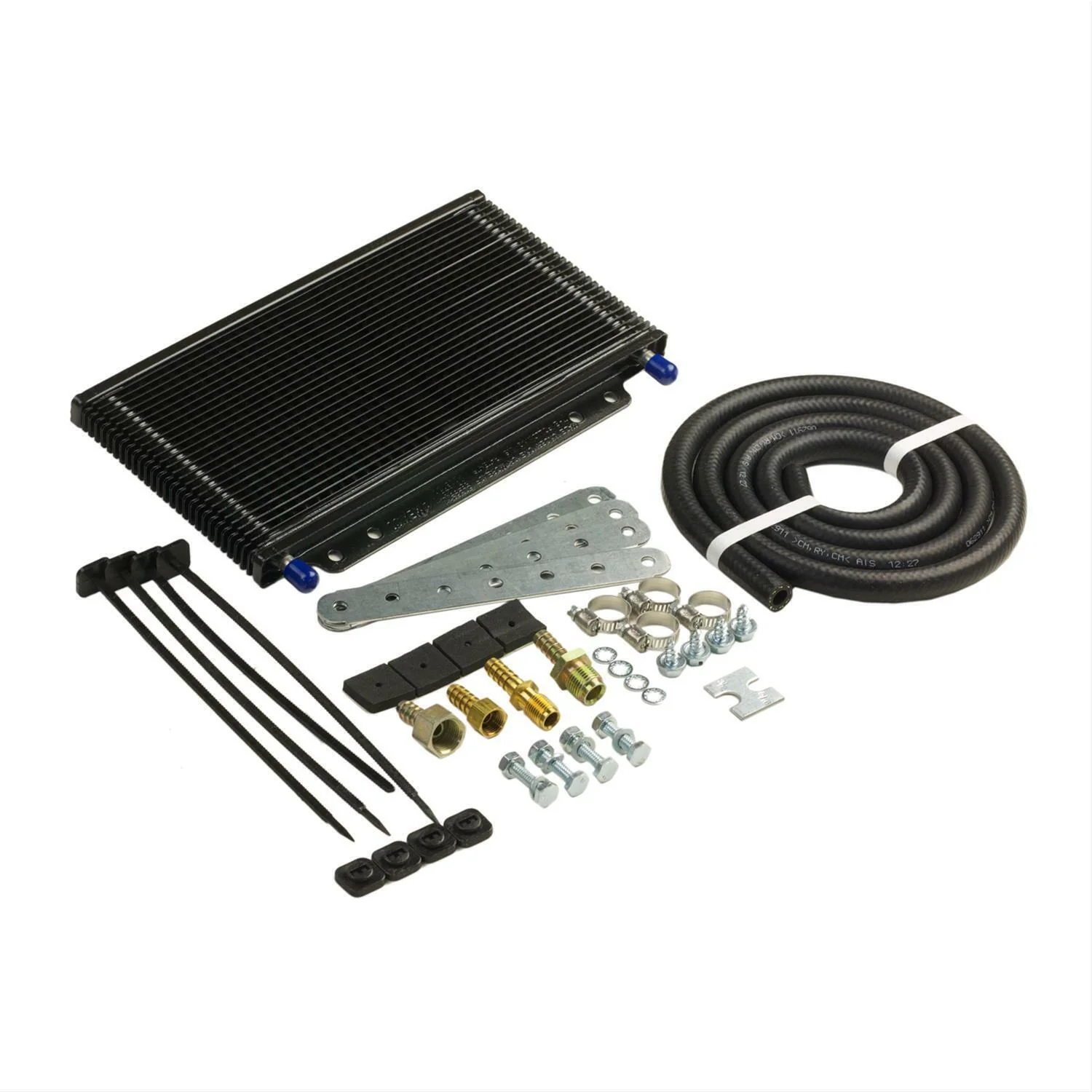 B&M Black Aluminum Transmission SuperCooler Oil Cooler # BM70264