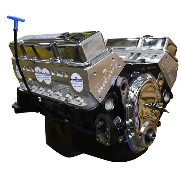 BluePrint Engines Chev 350 Long Block Engine Aluminum Heads 390hp # BP3505CT - Image 2