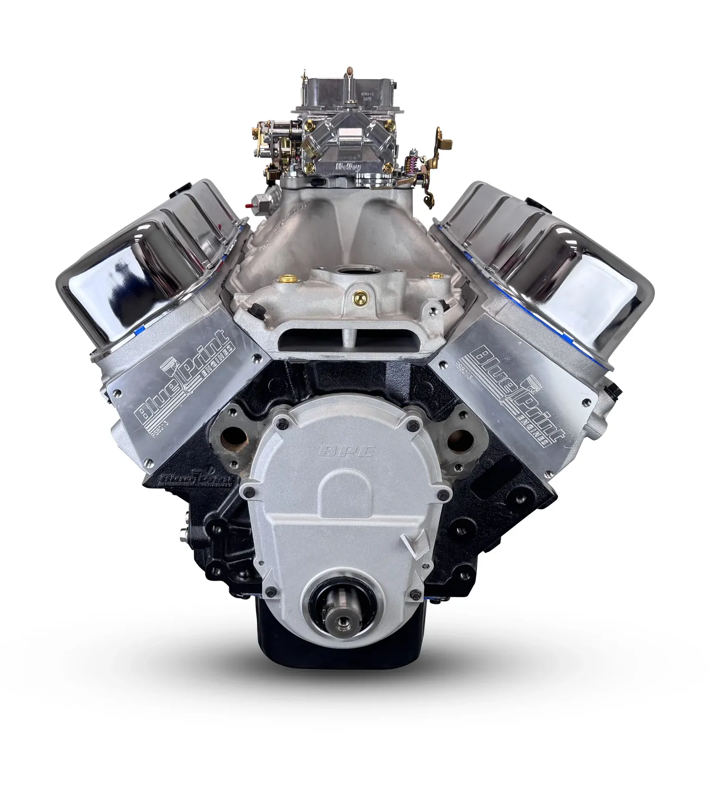 BluePrint Engines Chev 496, 600HP Stroker Base Crate Engine Dressed # BP4967CTC - Image 4