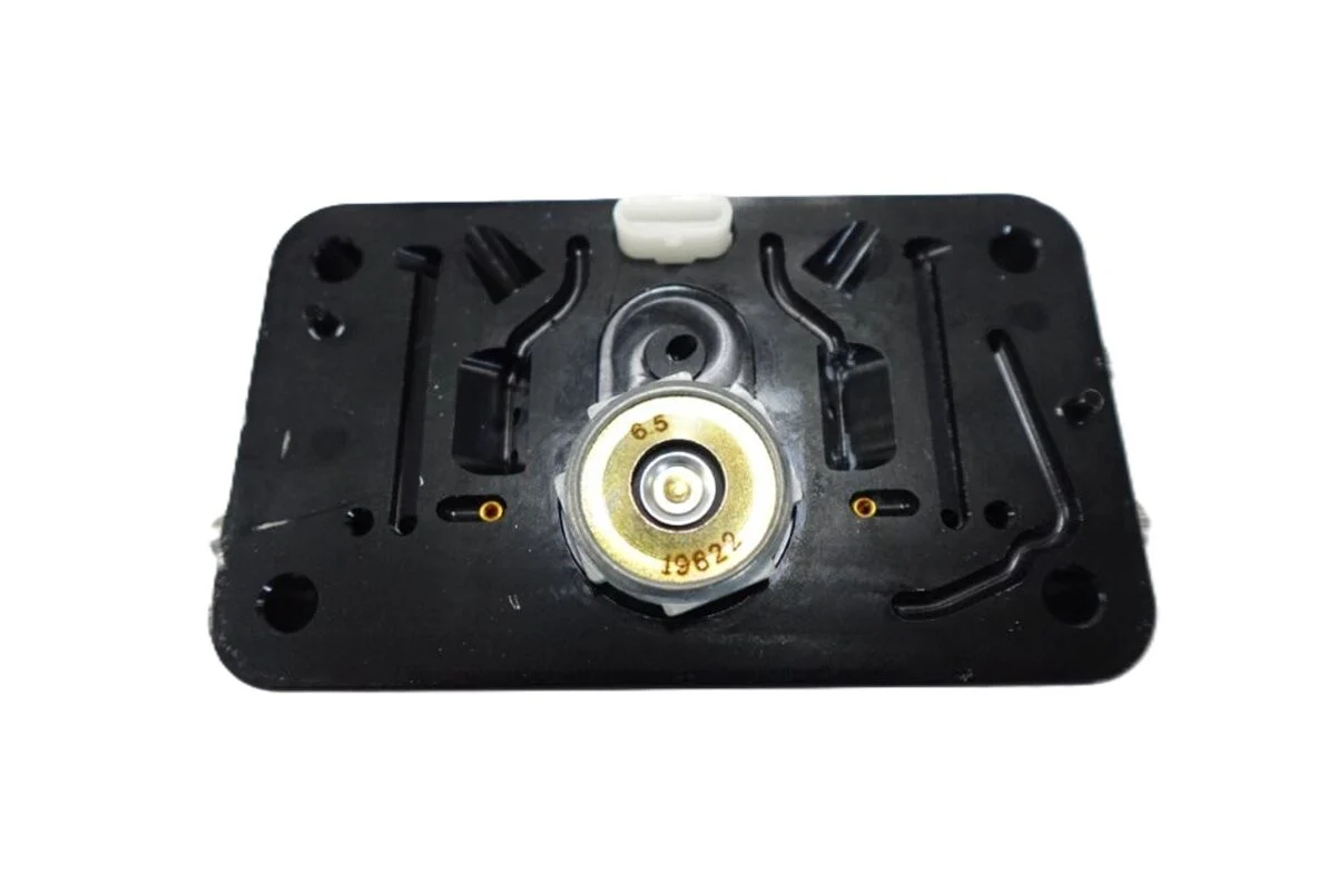 BRAWLER 750CFM CARBURETOR FRONT BLACK METERING BLOCK TAKE OFF # 67213-FRONT-MB-TO