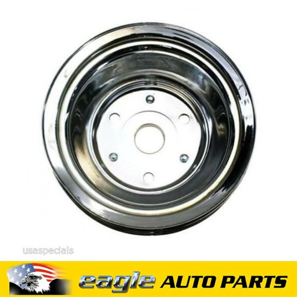 CHEV 283 307 327 350 383 BILLET POLISHED ALUM TRIPLE LOWER PULLEY LWP # 9486P