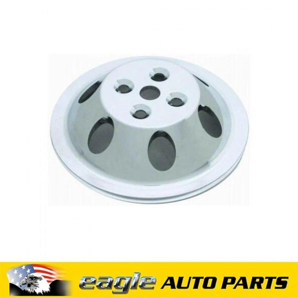 CHEV 283 307 327 350 POLISHED ALUMINUM ALTERNATOR PULLEY # 9487P