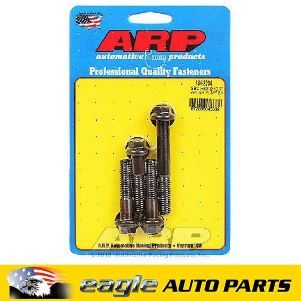 Chev 283 307 327 350 Small Block ARP Short Nose Water Pump Bolt Kit  # 134-3204