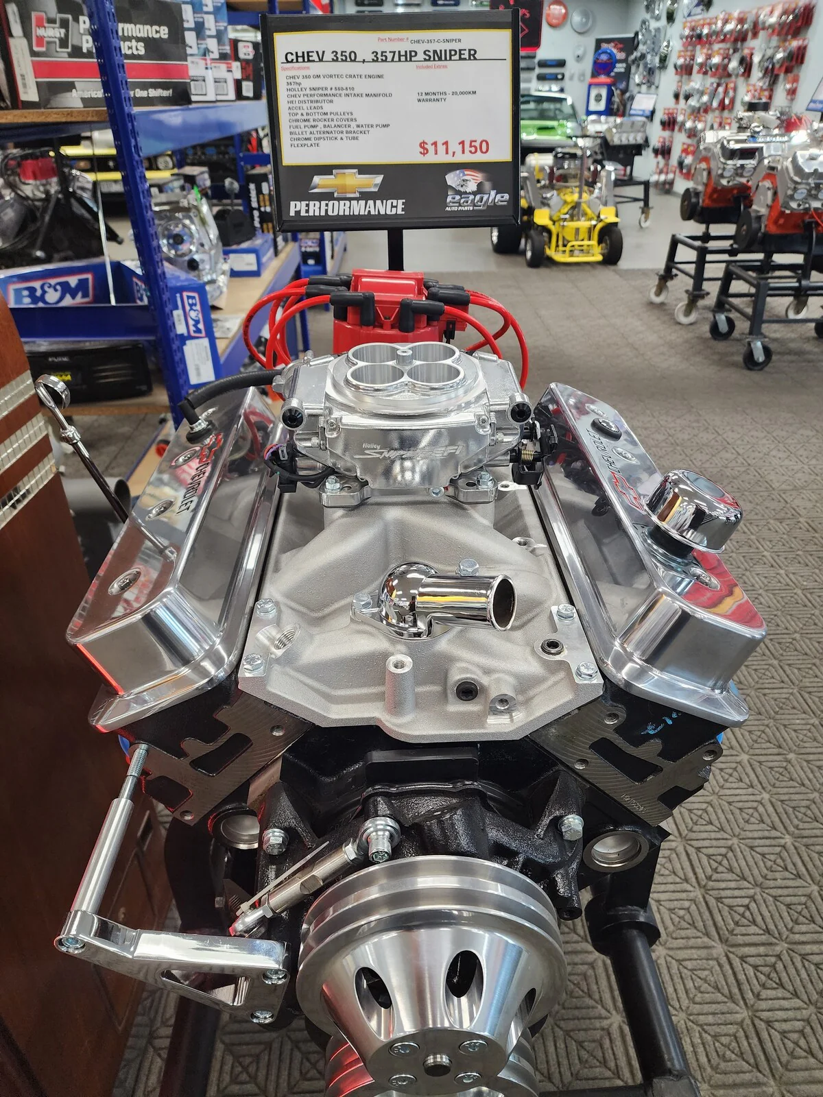 CHEV 350 357HP GM VORTEC SNIPER DRESSED ENGINE # CHEV-357-C-SNIPER - Image 5