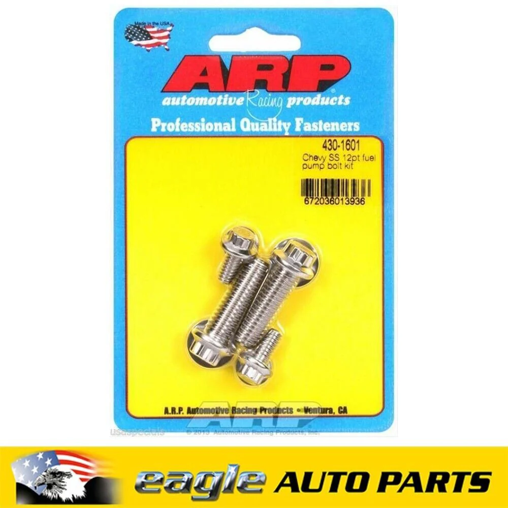Chev 350 454 Small Block Big Block  ARP 12pt  Fuel Pump Bolt Kit   # 430-1601