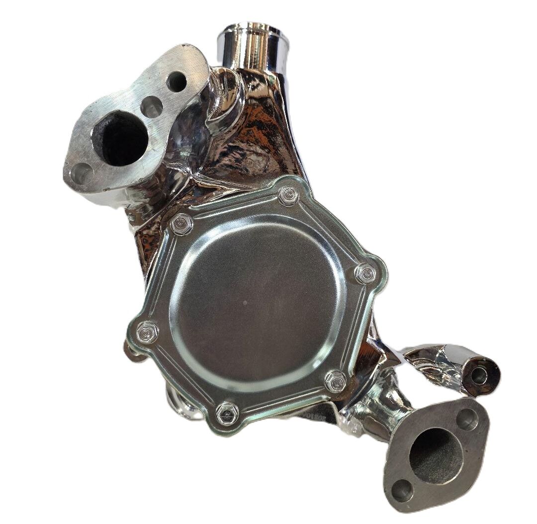 Chev 350 SBC Chrome Water Pump LWP # R9074C - Image 3