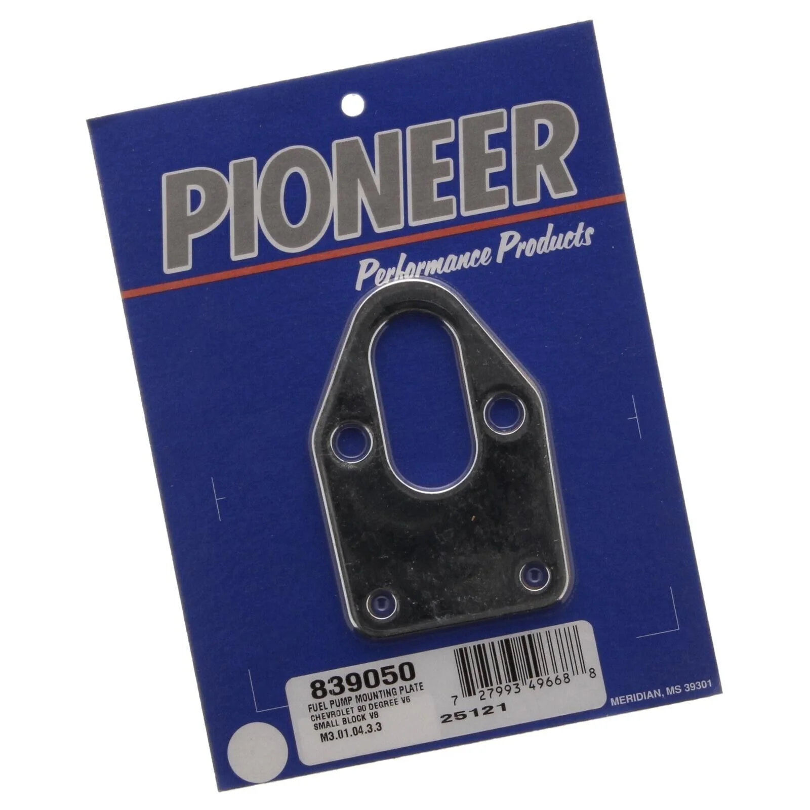 Chev 350 SBC Pioneer Automotive Fuel Pump Mounting Plate # 839050