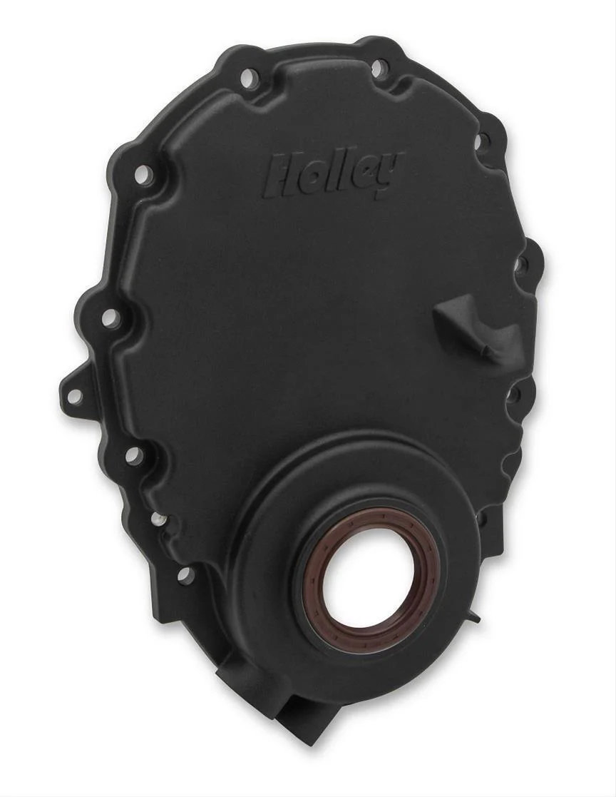 Chev 350 V8 Vortec Engines Holley Cast Aluminum Timing Cover # HO21-153