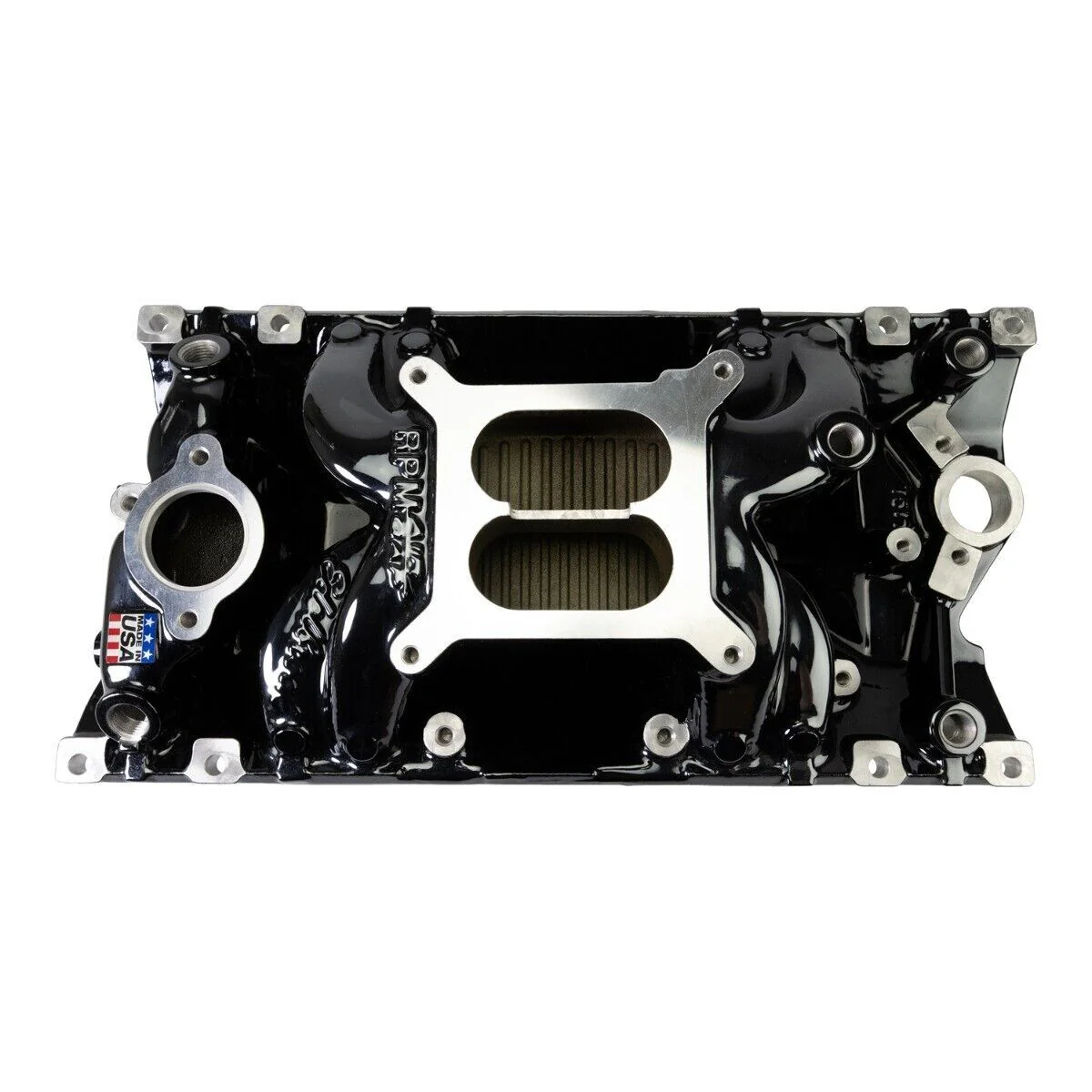 Chev 350 Vortec Edelbrock Performer EPS Intake Manifold Black Plasma ED2716-BP