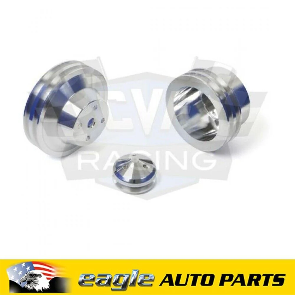 Chev 396 427 454 CVF Racing Billet Pulley Kit Long Water Pump  # BBCL22KIT
