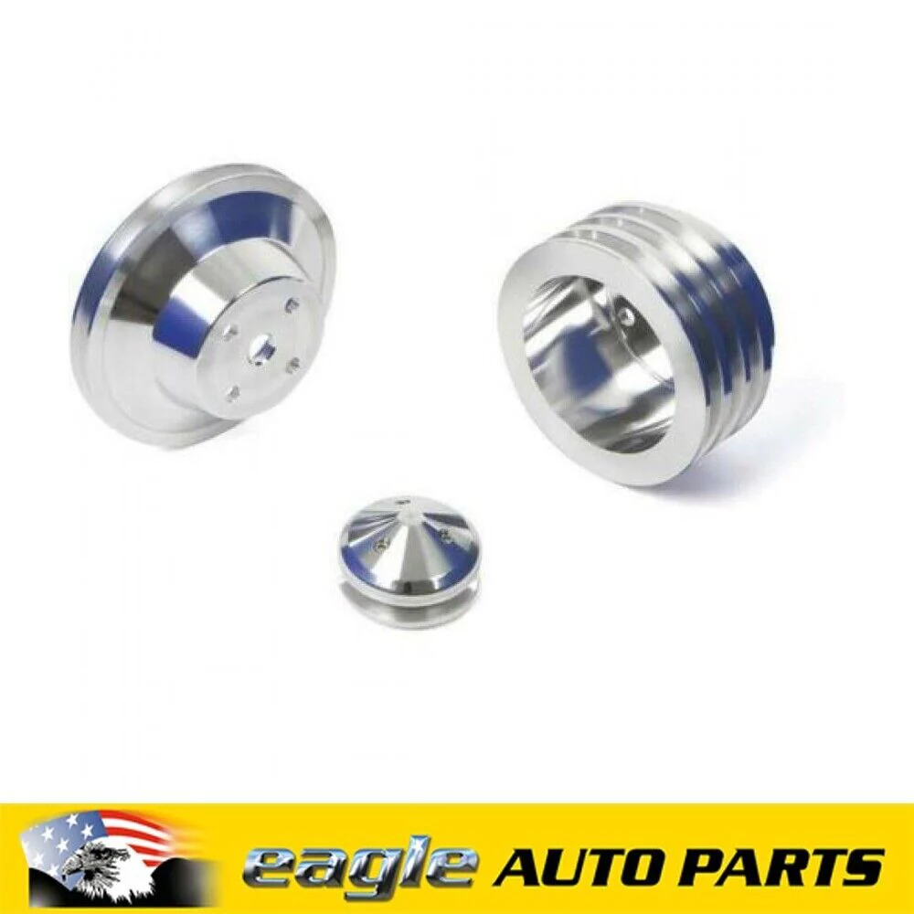 Chev 396 427 454 CVF Racing Billet Pulley Kit Long Water Pump  # BBCL3KIT