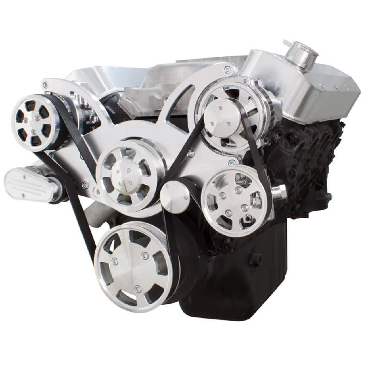 Chev 396 - 454 A/C, Alt & P/Steering Wraptor Serpentine Kit # 454-WRAPTOR-AC