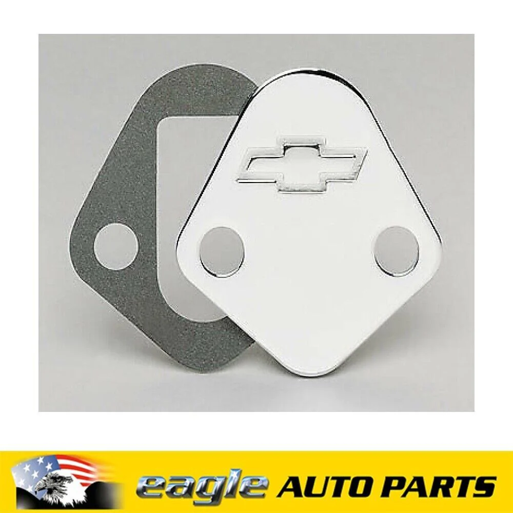 Chev 396 - 454 Big Block Chrome Fuel Pump Block-Off Plate # 141-211