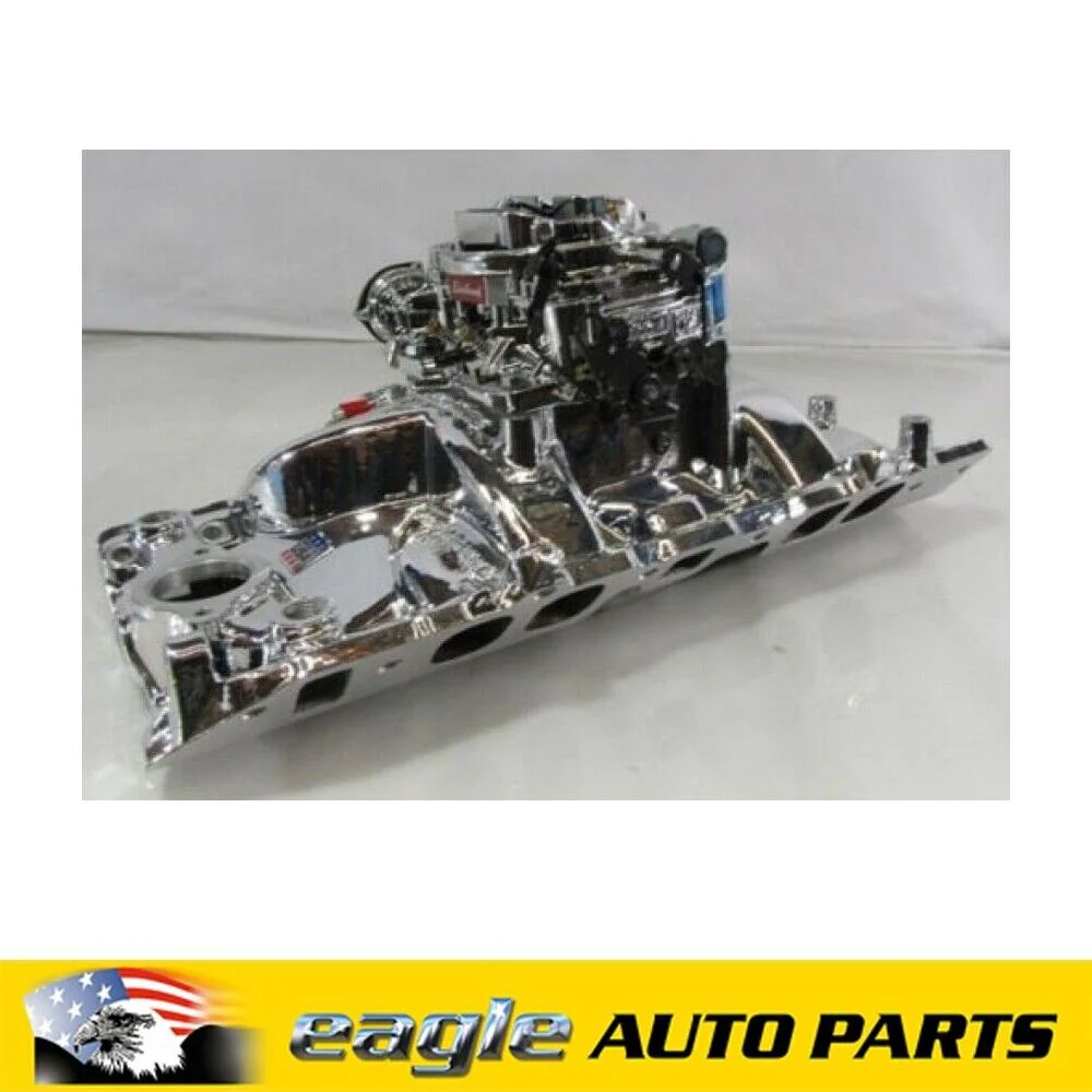 Chev 396 454 Big Block Edelbrock Performer Intake Manifold & Carby Kit # ED20624 - Image 7