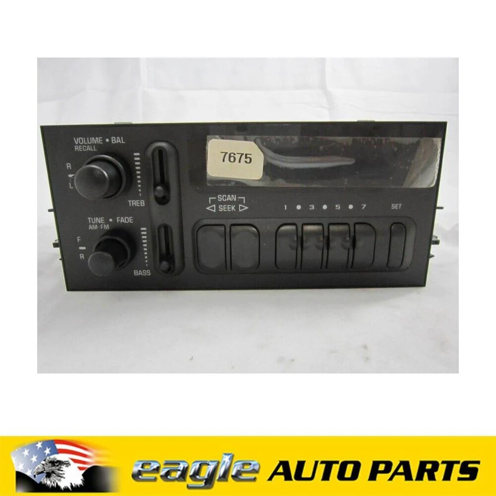 CHEV C1500 1995 - 1998 GENUINE DELCO RADIO  # 09367675