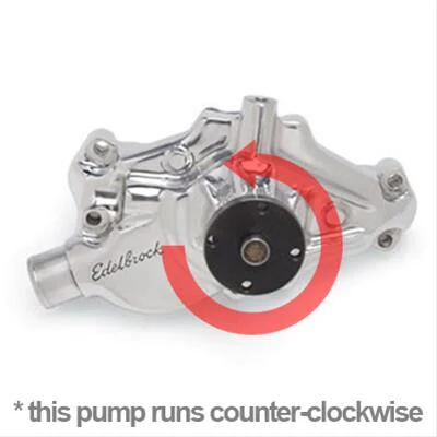 Chev Corvette 5.7L Edelbrock Mechanical Water Pump Polished # ED8825