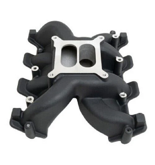 Chev GM LS1 LS2 LS6 Cathedral Port Carbureted Dual Plane Intake Manifold R1172BK