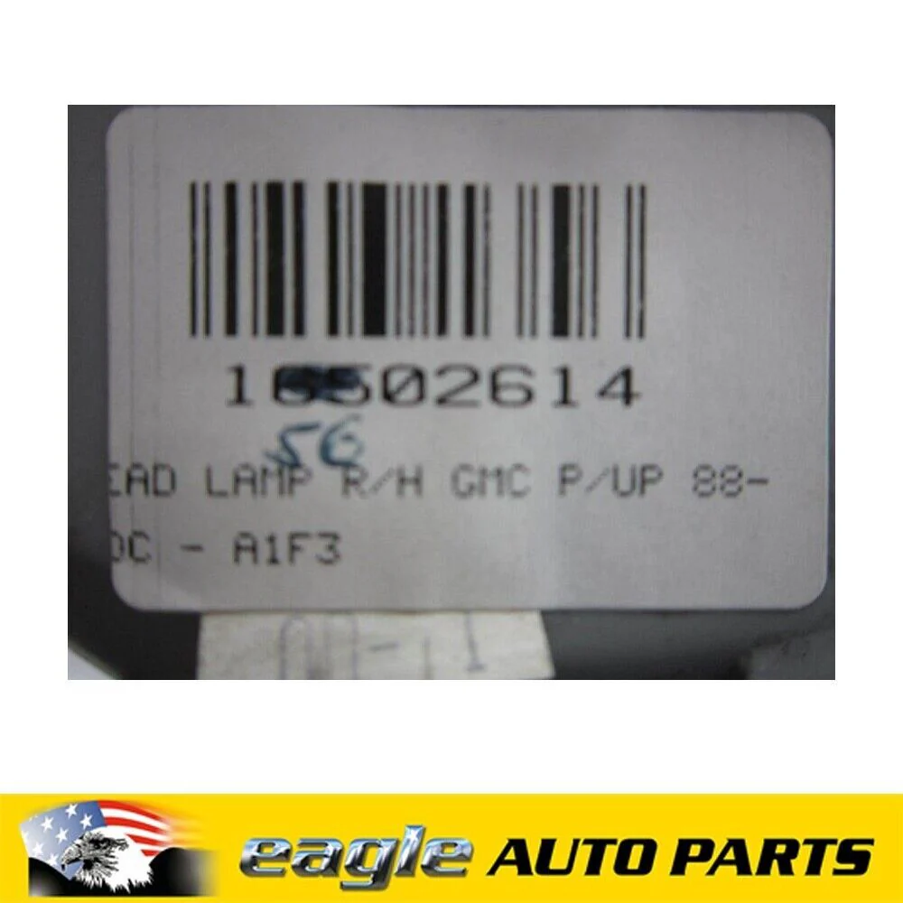 CHEV GMC C3500 1994 1995 1996 1997 1998  R/H FRONT HEADLIGHT USA TYPE # 15602614 - Image 2