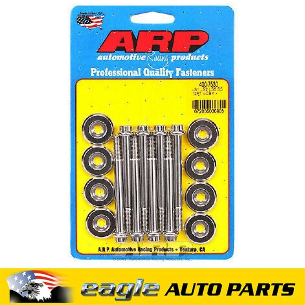 Chev LS 4.8L 5.3L 5.7L 6.0L 6.2L 7.0L ARP Valve Cover Bolt Kit # 400-7530