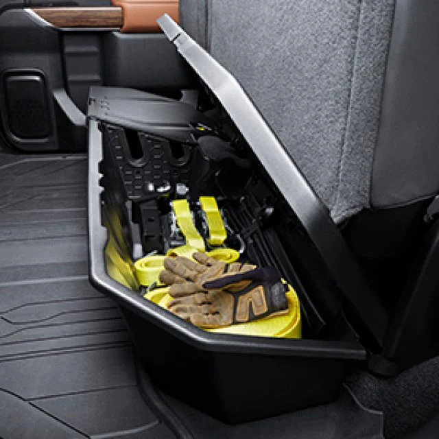 CHEVROLET SILVERADO 2020 - 2023 REAR UNDER SEAT STORAGE BOX GENUINE GM 84734683