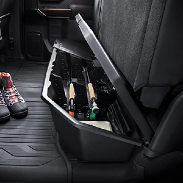 CHEVROLET SILVERADO 2020 - 2023 REAR UNDER SEAT STORAGE BOX GENUINE GM 84734683 - Image 2