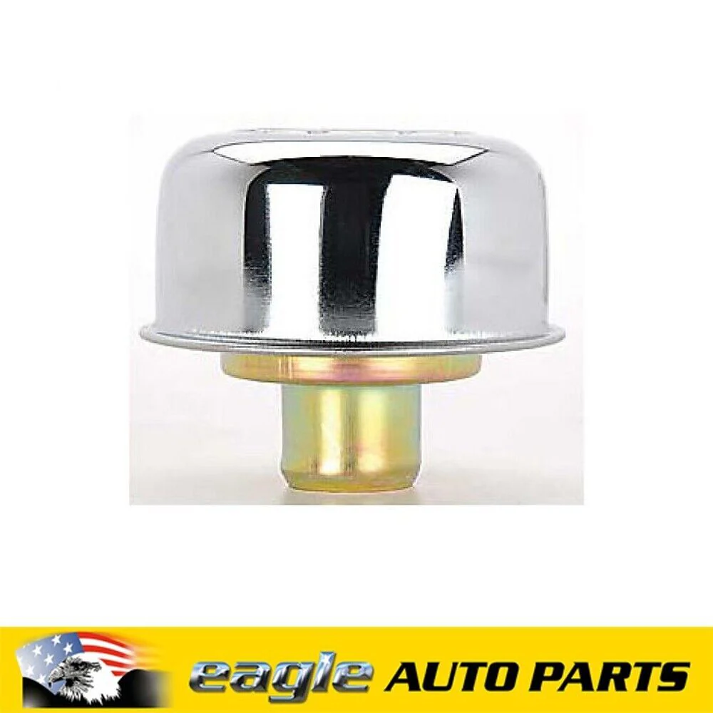 Chrome Chev Bowtie Rocker Cover Breather Cap # 141-616 - Image 3