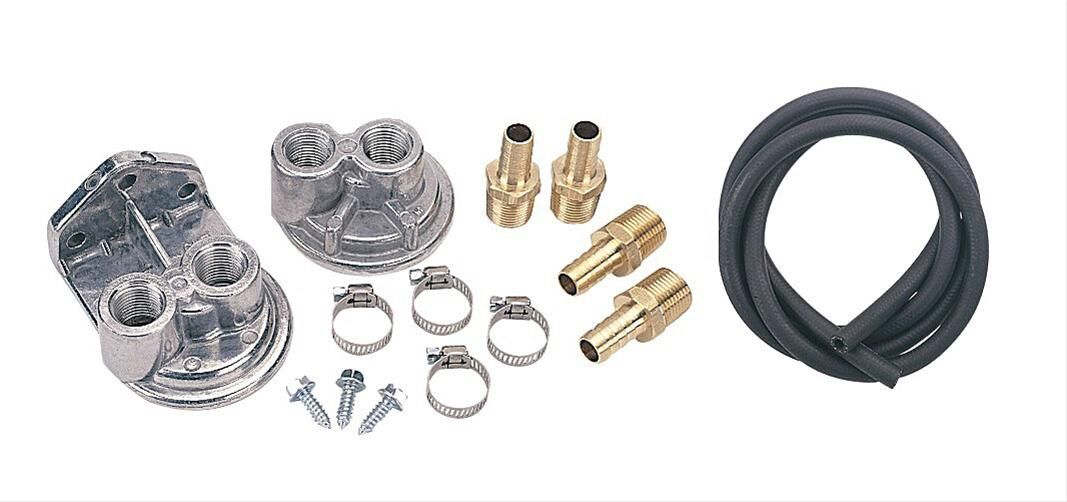 Derale Engine Oil Filter Relocation Kit Holden VN V6 Commodore # DER-15717