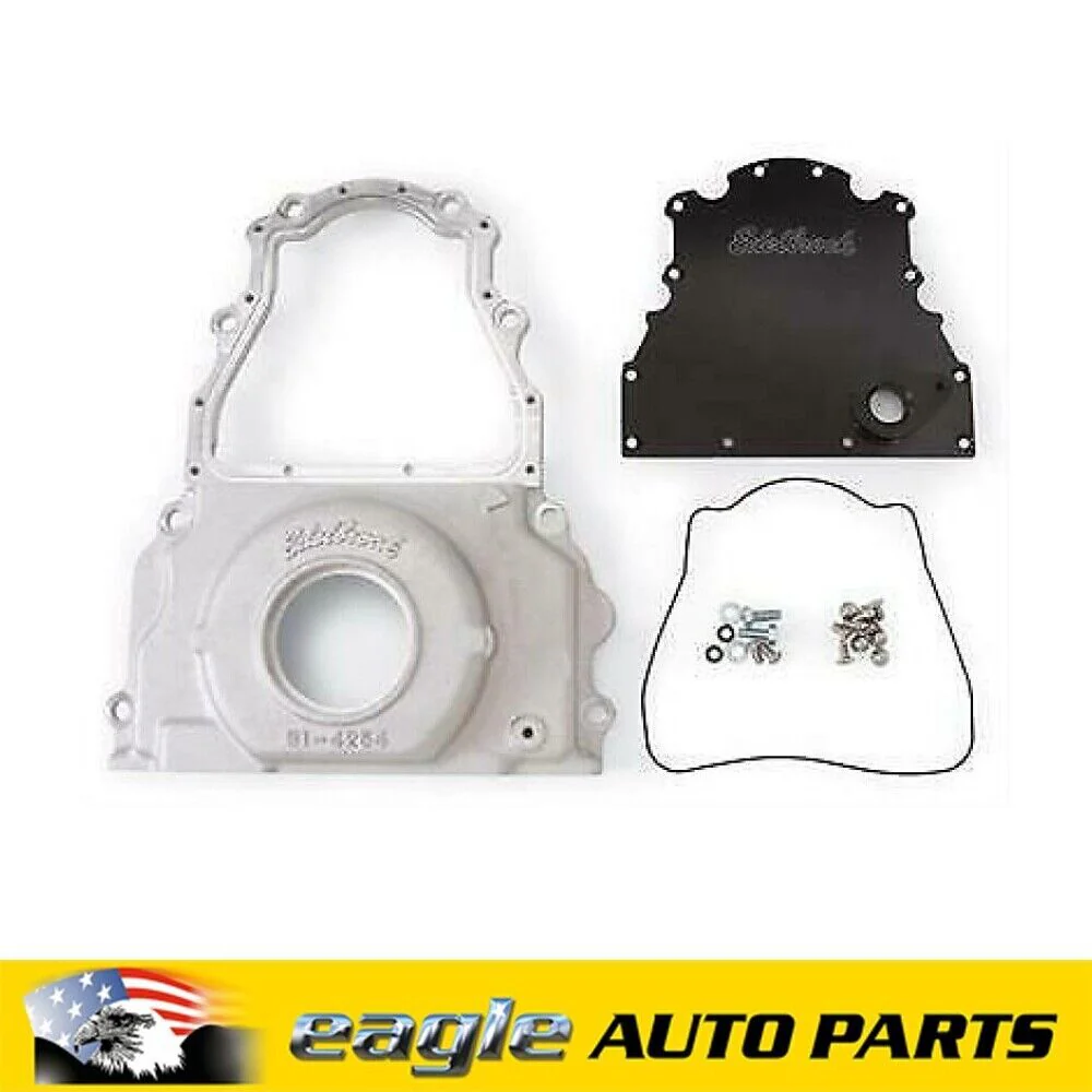 Edelbrock Aluminum 2pce Timing Cover Chev Holden LS2 6.0L Engines  # ED4255 - Image 2