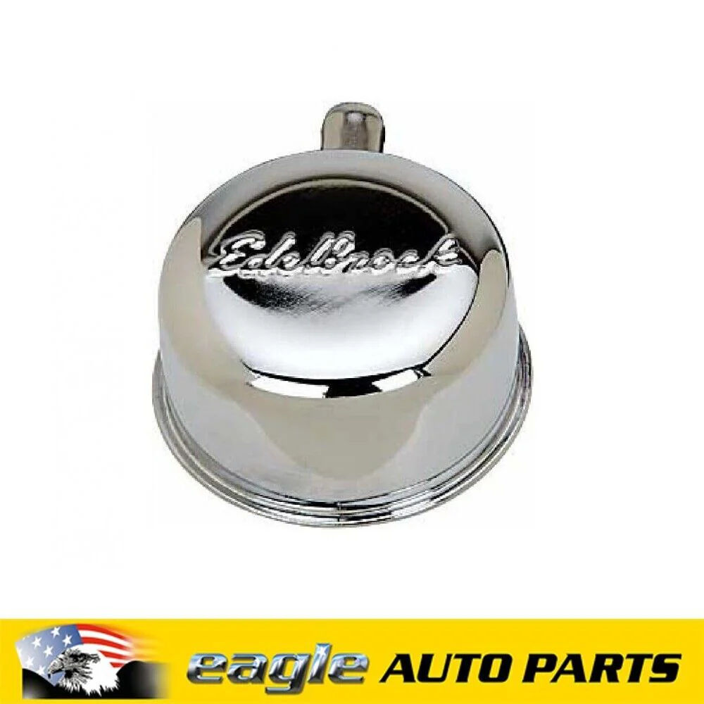 EDELBROCK Chrome Signature Rocker Cover Breather inc 90 Degree PCV Port # ED4410 - Image 3