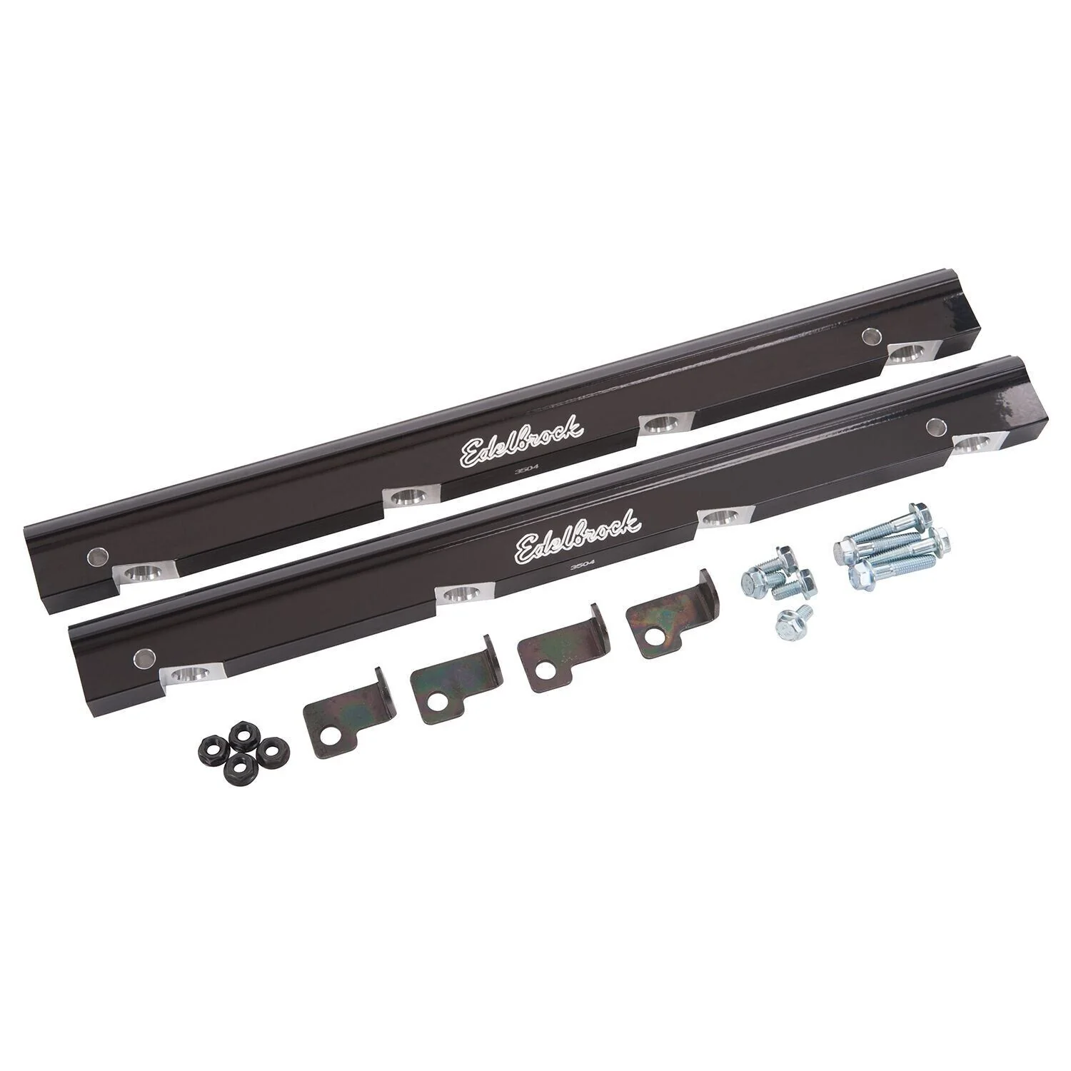 Edelbrock Fuel Rail Kit For Holden VN Suit ED75945 Anodized Black -6AN # ED3504