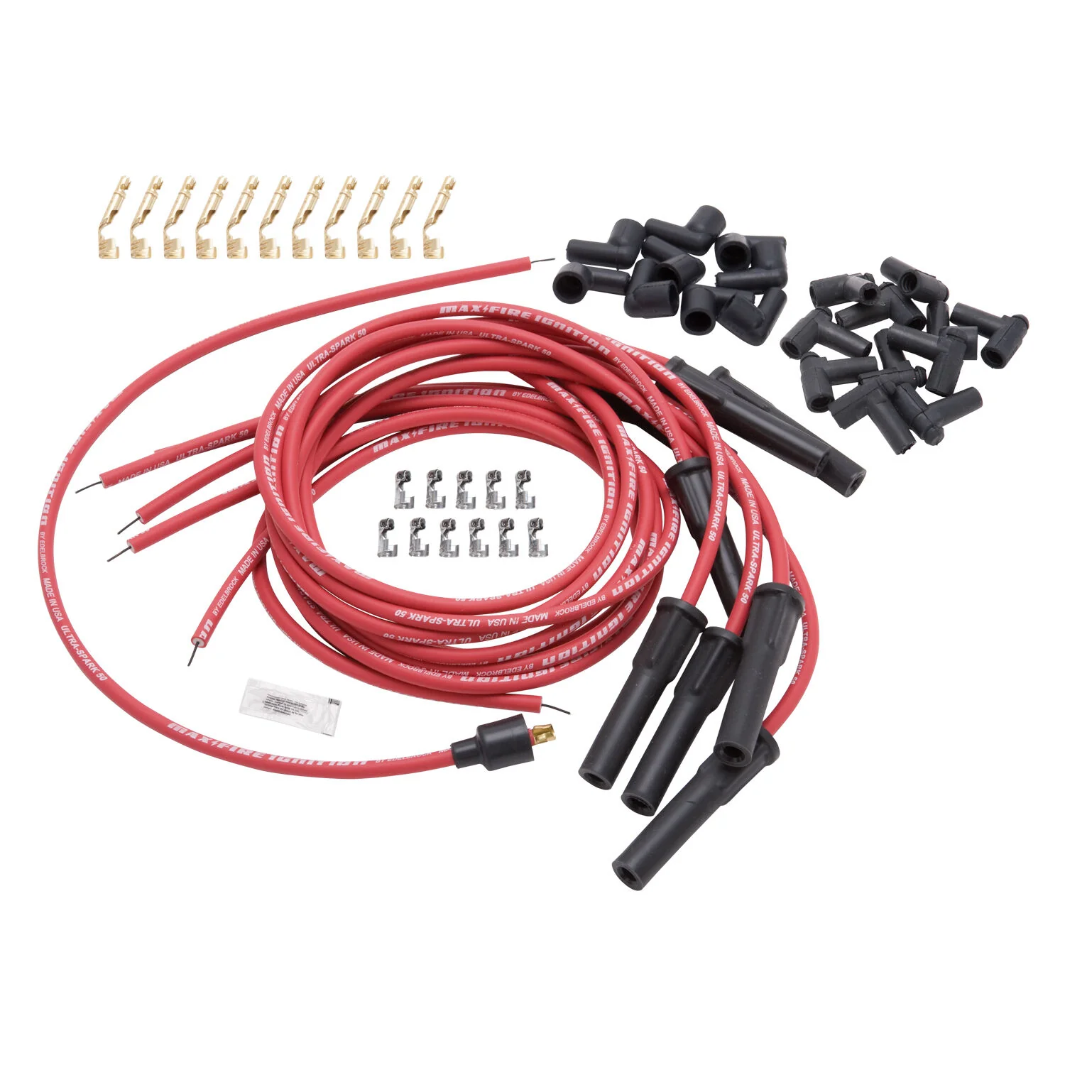 Edelbrock Max-Fire Ultra-Spark 50 Universal Spark Plug Leads 1800 # ED22710