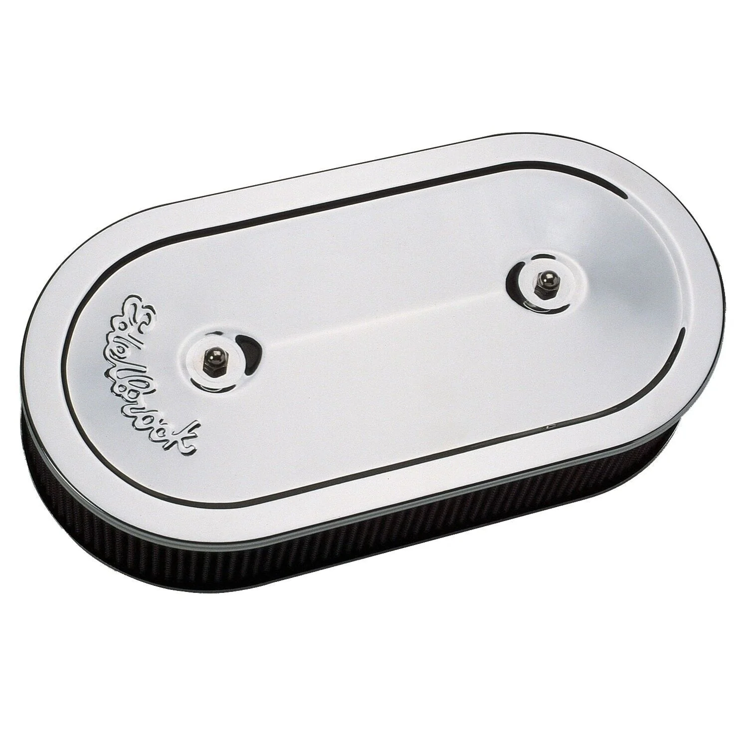 Edelbrock Pro-Flo Chrome Oval Air Cleaner for Dual-Quads # ED1235