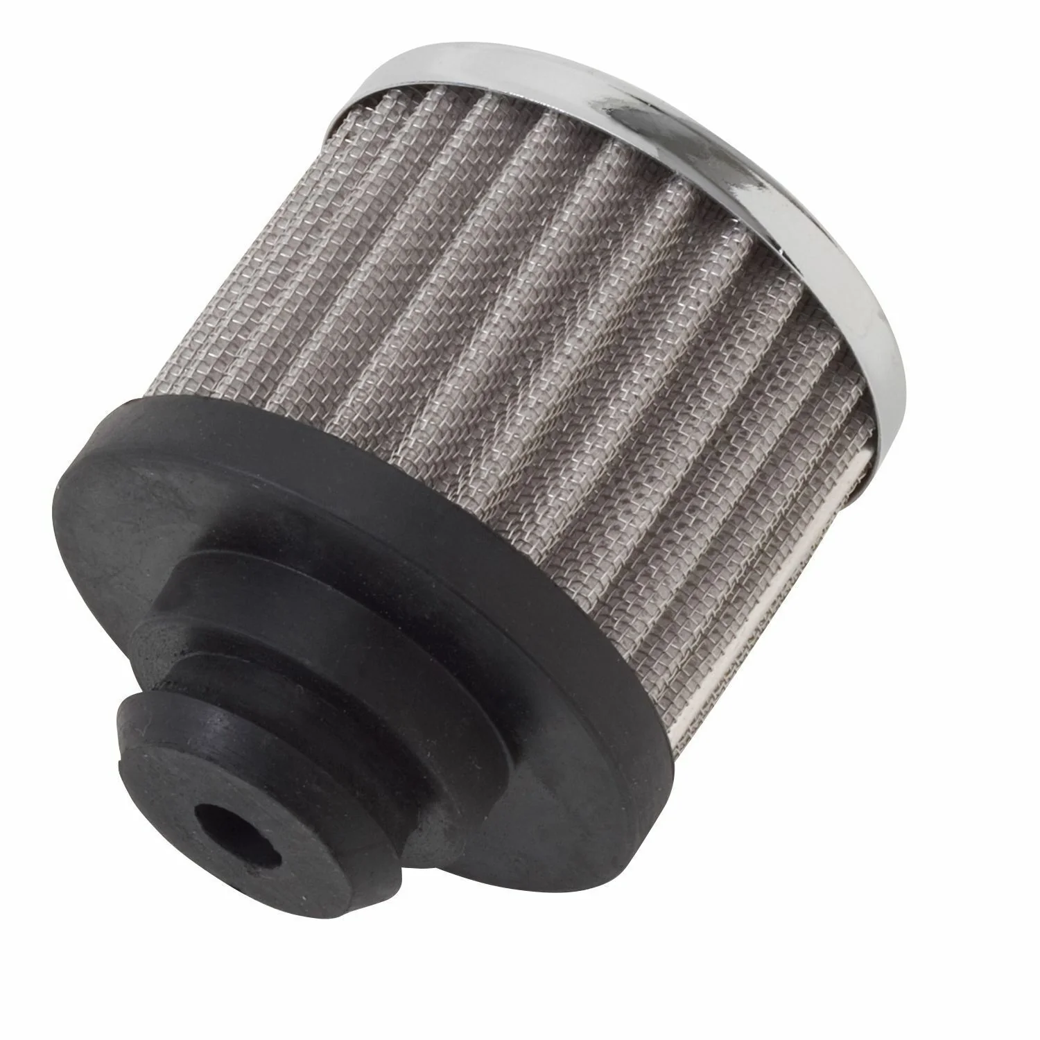 EDELBROCK Racing Series Chrome Push In Type Rocker Cover Breather # ED4420 - Image 2