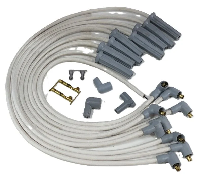 Ford 289 302 Windsor Magstar Braided Spark Plug Leads Points Dist # 24-7211-S