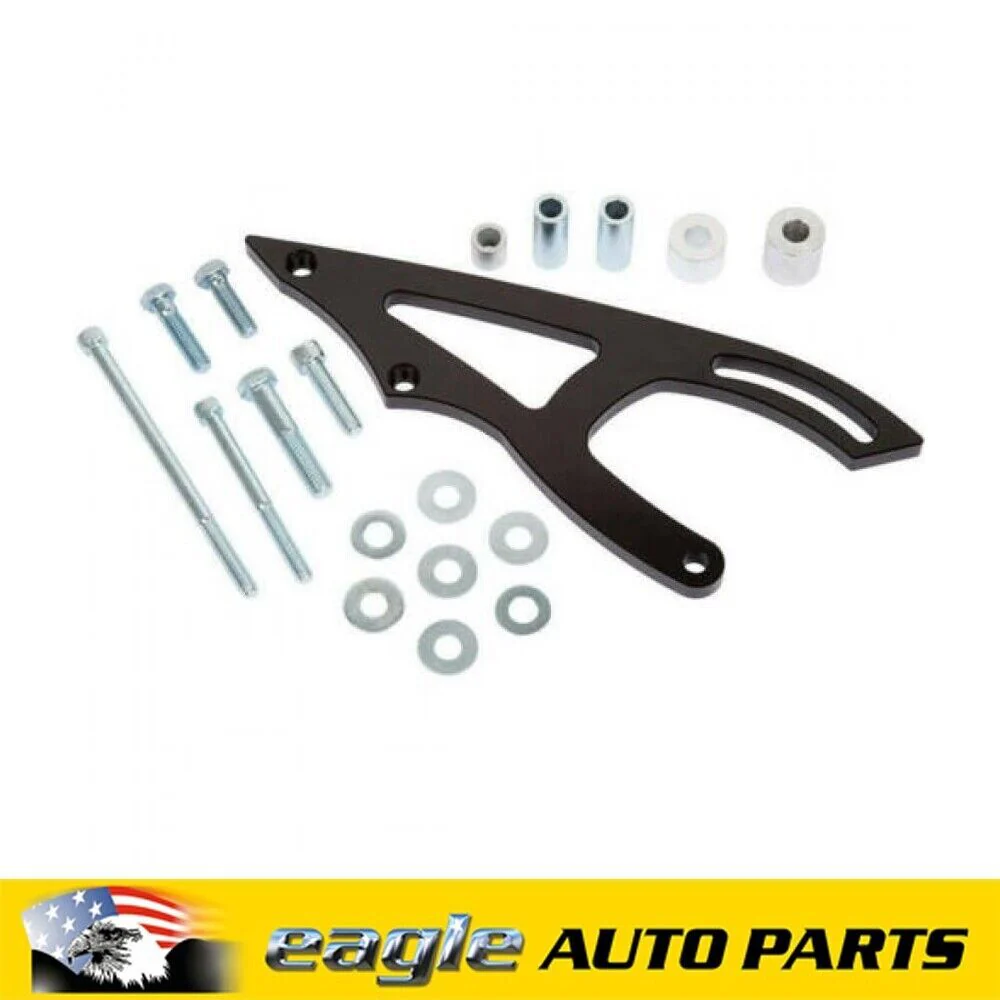 Ford 289 - 302W CVF Black Power Steering Bracket  # B-302-PSBRKT-EWP