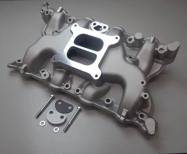 Ford 302 351 Cleveland 2V Perfomer Intake Manifold Low Rise Satin Finish  RS2750
