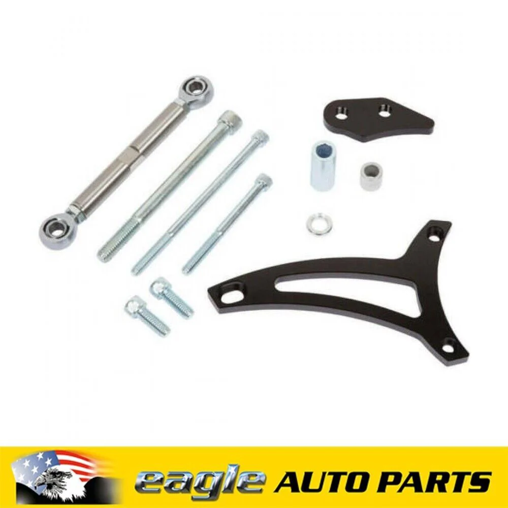 Ford 302W Engines 1970 Onwards CVF Black Alternator Bracket  # B-302-ALTBRKT-D