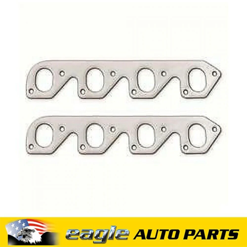 Ford 351 Cleveland 2bbl Carb Remflex Exhaust Manifold Gaskets Oval Port REM3006