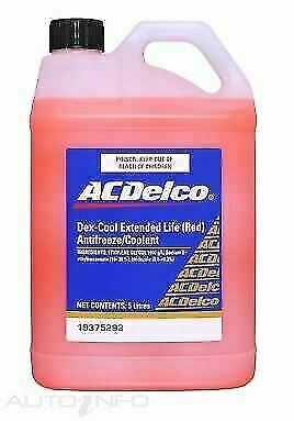Genuine Holden ACDelco DEX-COOL Extended Life Coolant (Red) 5Lt  # 19375293