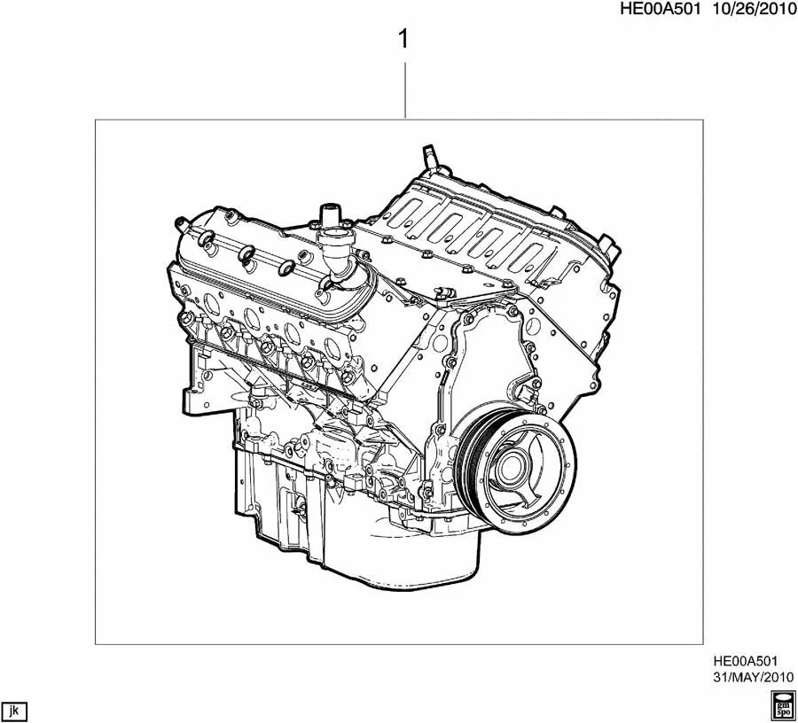 Holden Statesman Caprice WM WN 6.0L V8 L76 L77 Brand New Long AFM Crate Engine # 99256262 - Image 2