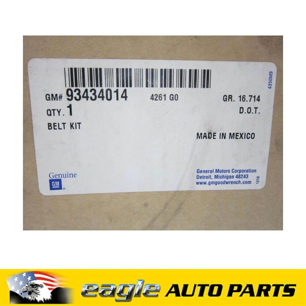 HOLDEN SUBURBAN K8 98 99 00 SEAT BELT  2ND ROW GREY # 93434014 - Image 2